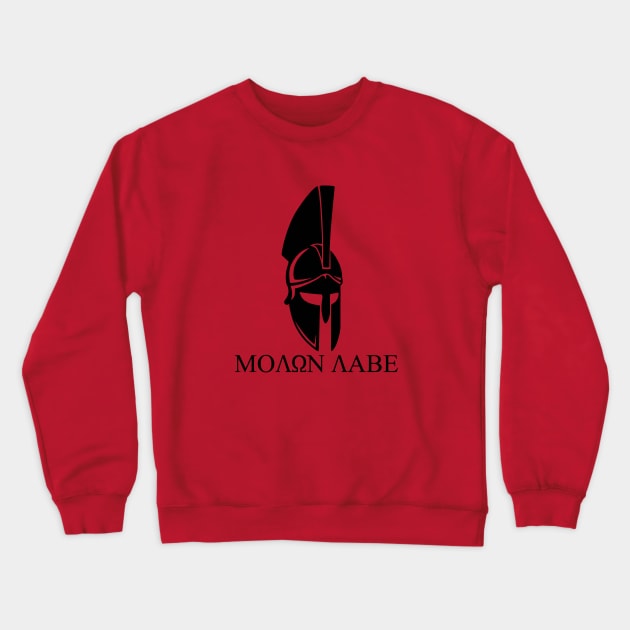 Mod.5 Molon Labe Greek Spartan Crewneck Sweatshirt by parashop